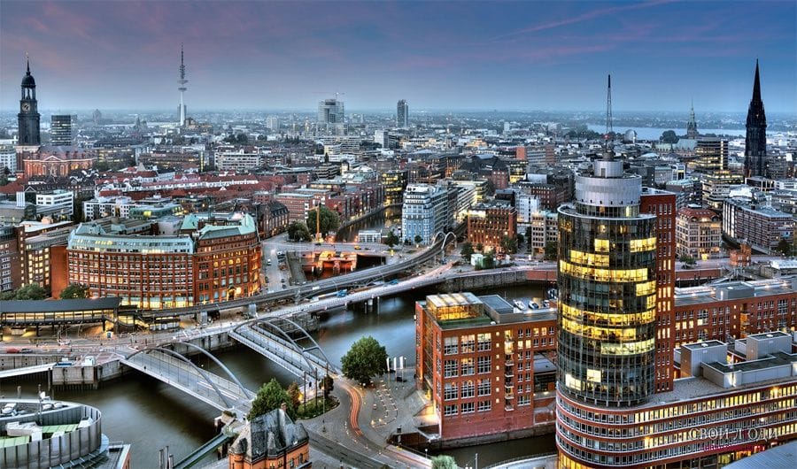 Фото с высоты города Берлин Германия