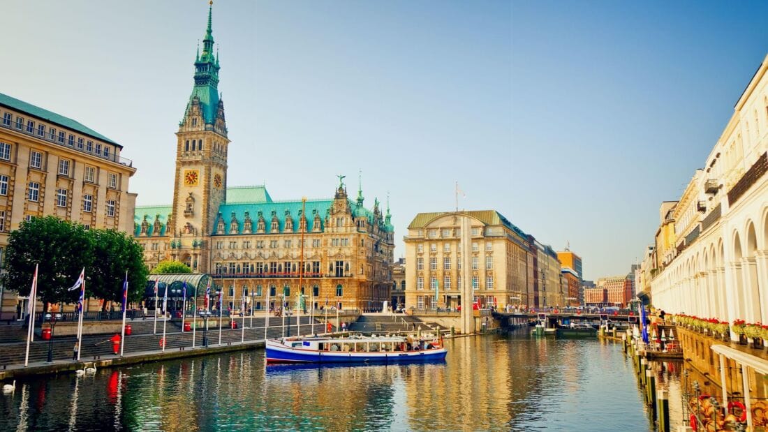 Фото старого города Гамбург Германия