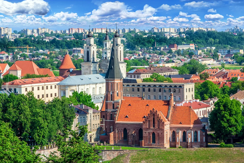 Фото зданий города Каунас Литва