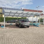 Навес на парковке для авто