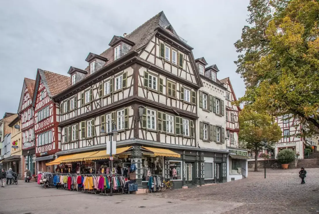 Фото старого города Бенсхайм Германия