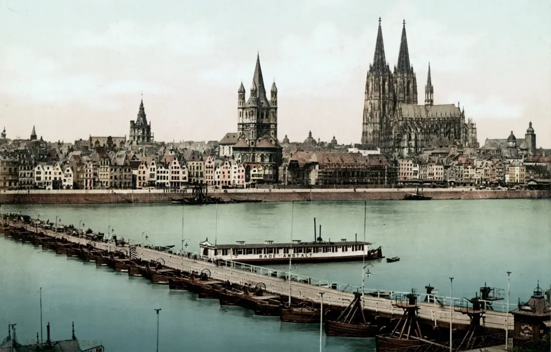 Фото вида на город Кёльн Германия