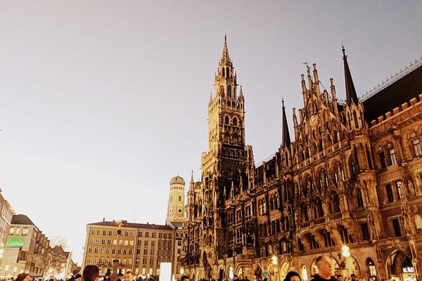 Фото ратуши города Мюнхен Германия