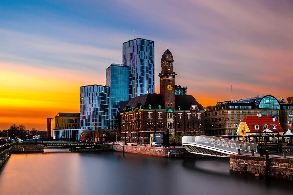 Фото центра города Мальме Швеция