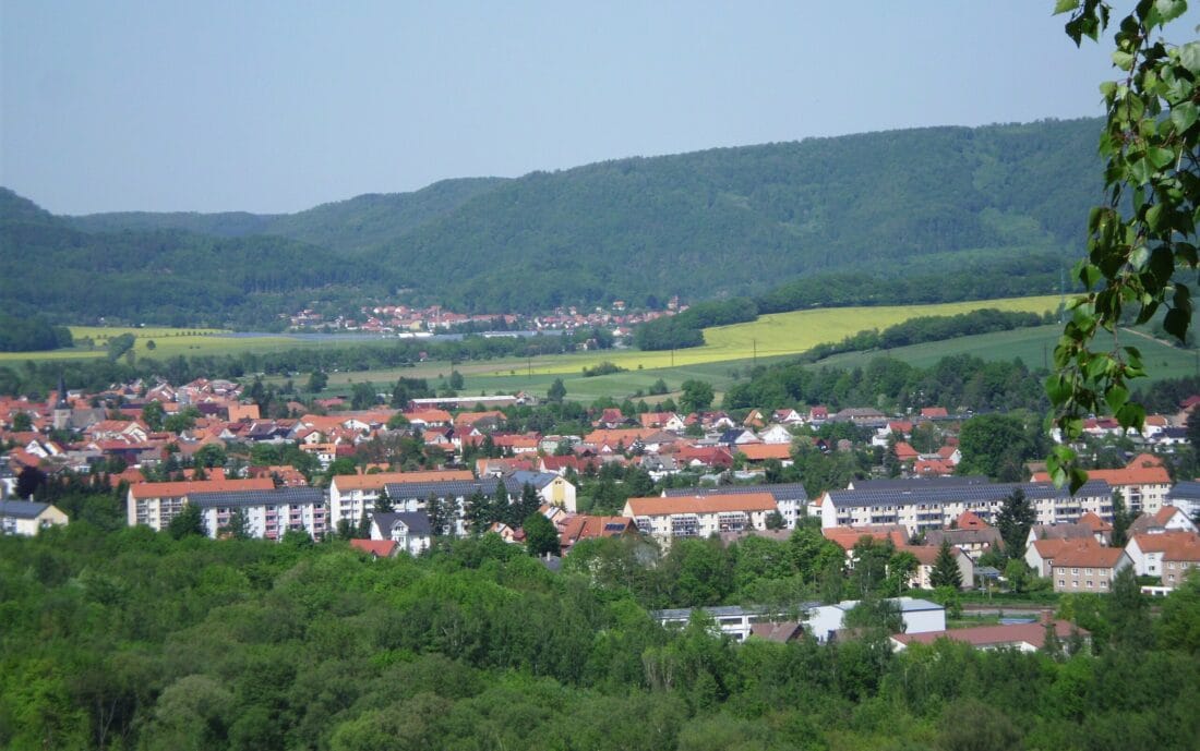 Фото вида на город Нидерзаксверфен Германия