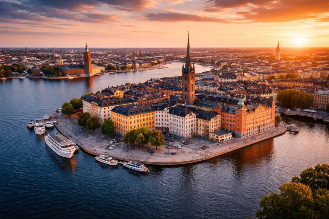 Панорама города Стокгольм, Швеция
